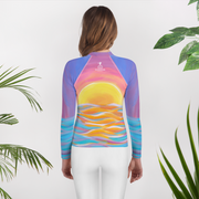 Sunrise Youth Swim Shirt / Rash Guard with UPF Sun Protection - Sizes 8-20 - Buzzardtown Books